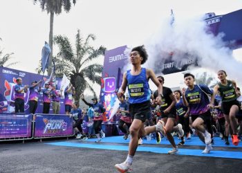 Ribuan Pelari Ikuti Event Pospay Run 2024 di HUT Pos Indonesia